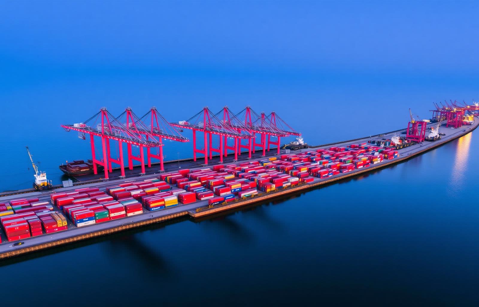 Global shipping port